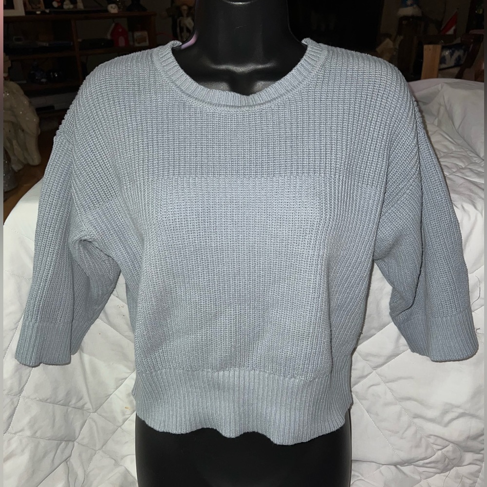 Cabi Fair Play 2 Way Wide Sleeve Sweater